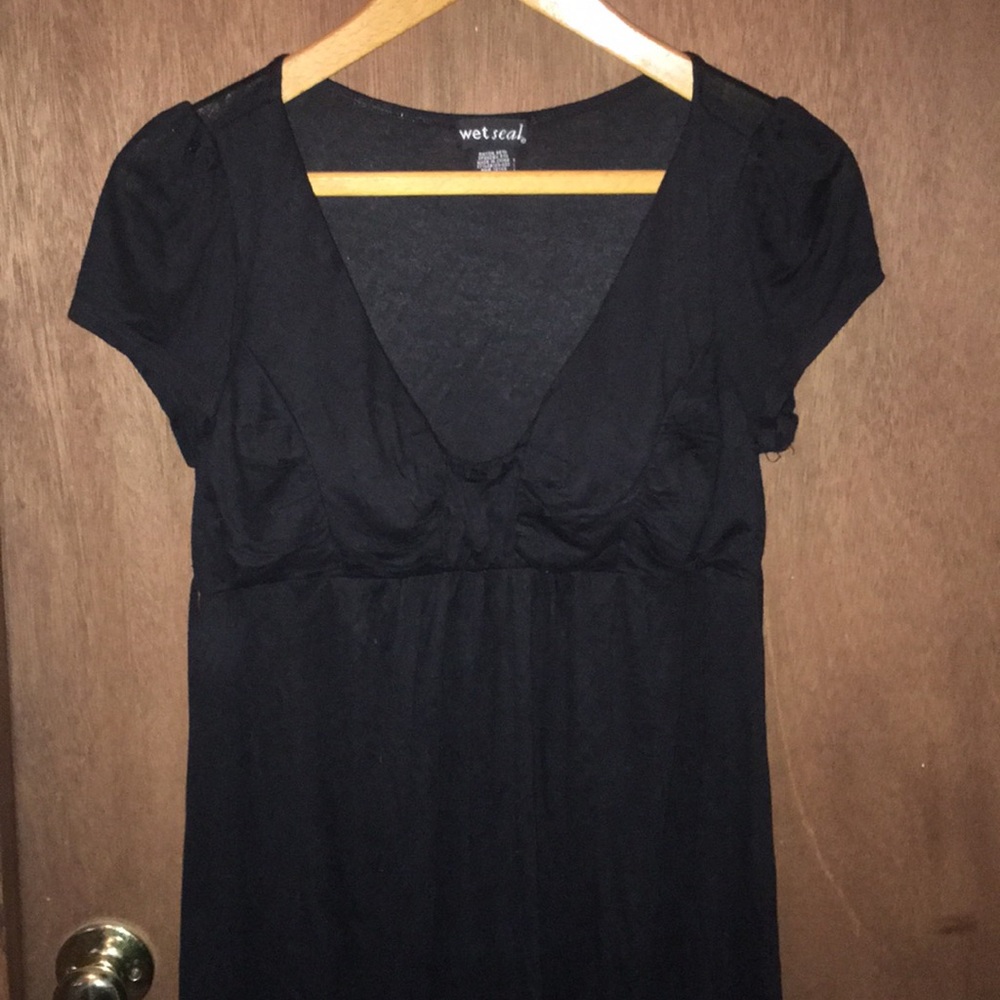 Wet seal black babydoll dress